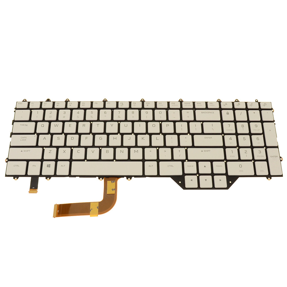 Laptop Mechanical Keyboard For Alienware M17 R4 English US White With ...