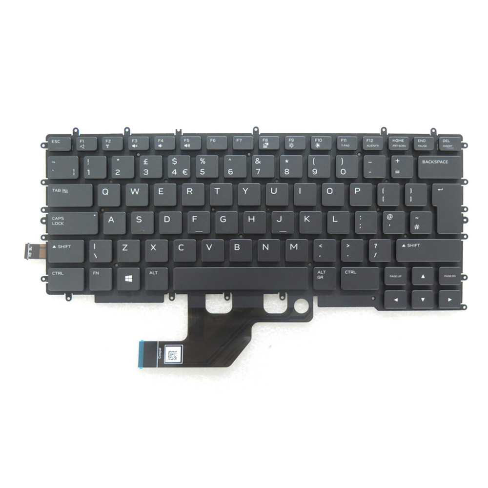 Laptop Keyboard For Alienware M15 R3 / M15 R4 0Y72JY Y72JY NSK-QTABC 0U ...