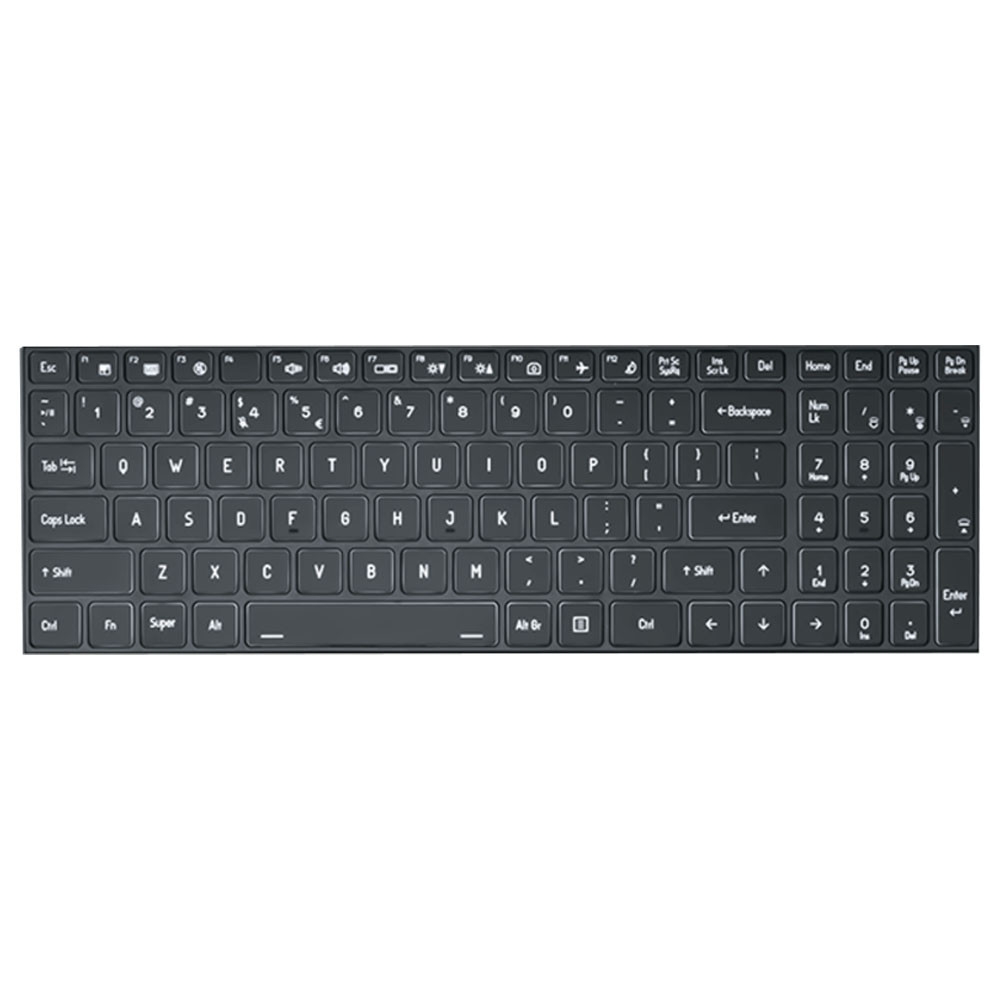 Clevo Keyboard Layout Laptop Keyboard For CLEVO V650 V650AU United States US Black New ...