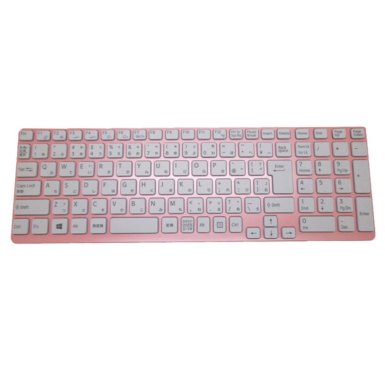 Laptop Keyboard For SONY For VAIO SVE151 SVE17 SVE1711AJ SVE1712AJ  SVE1713AJ V133830CJ3JA3A 149170311JP 90.4XW07.20J Japanese JP White With  Pink Frame