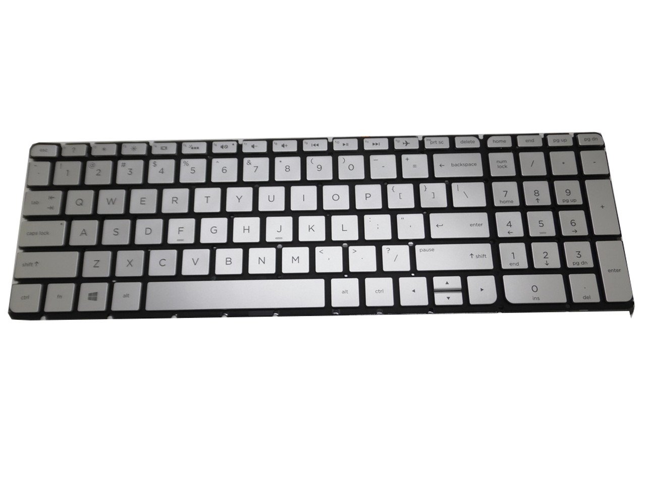 Laptop Keyboard For HP Pavilion 15-AU000 15-AU033TU 15-AU034TU 15-AU047TX 15-AU050TX 15-AU066TX 15-AU067NR 15-AU069TX 15-AU071TX with backlight Without Frame Sliver United States US 856035-001