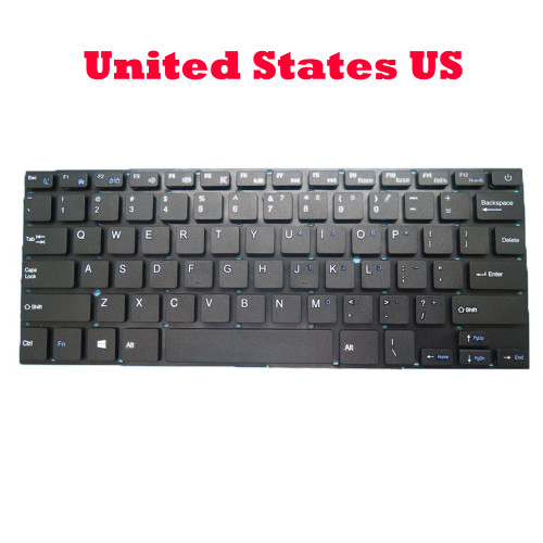 Laptop Keyboard For Dere KT105 KT103 KT106 KT109 V700 13.3' English US Black NO Frame New
