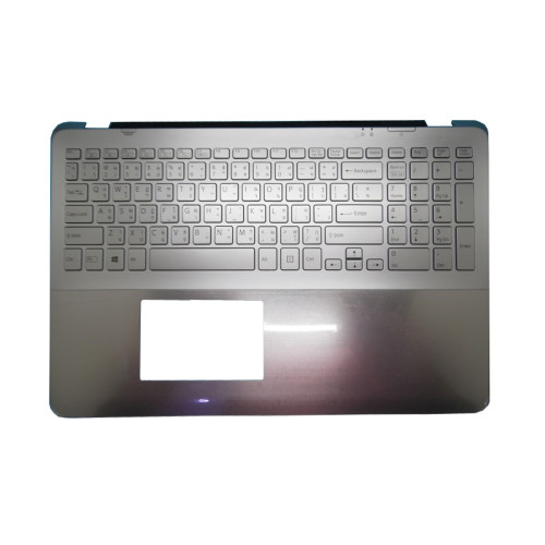 Laptop Palmrest For SONY VAIO SVF15A Series SVF15A13SH silver with Thailand TI backlit keyboard 5JGD6PHN070 upper case used