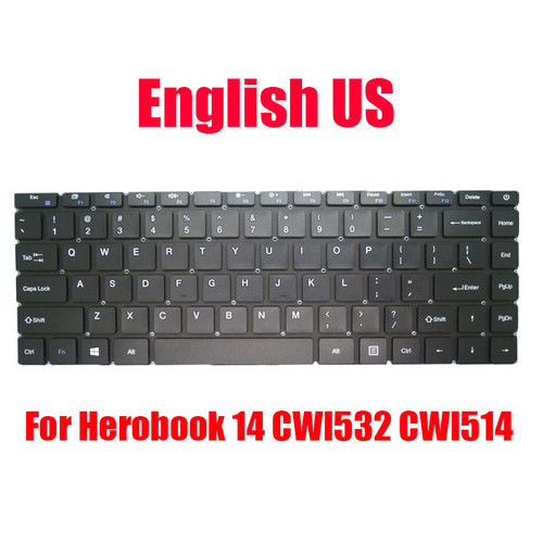 Laptop Keyboard For Chuwi Herobook 14 CWI532 CWI514 English US Black Without Frame New