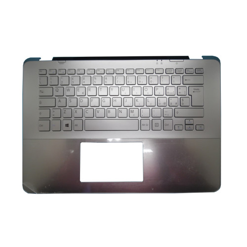 Laptop Palmrest For SONY VAIO SVF14A SVF14A15ST SVF14A1C5E SVF14A1M2E SVF14A1S9R 5JGD5PHN080 V141106CK1 IT Silver with Italian IT keyboard upper case 95%new