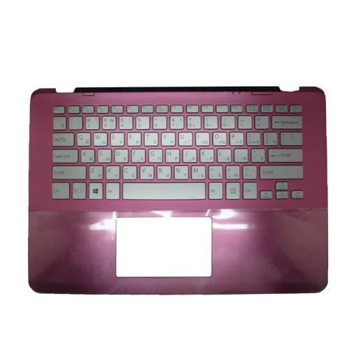 Laptop Palmrest For SONY VAIO SVF14A SVF14A15ST SVF14A1C5E SVF14A1M2E SVF14A1S9R 5JGD5PHN0B0 Pink with Russia RU backlit keyboard upper case 95%new