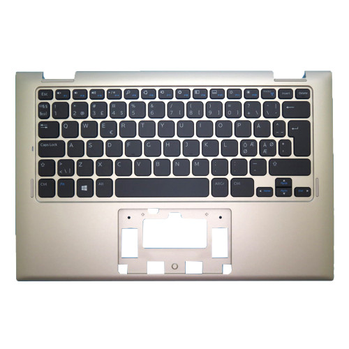 Laptop Palmrest For DELL Inspiron 11 3147 3148 0738D0 738D0 V144725AK1 With Nordic NE Keyboard Gold Upper Case New