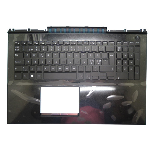 Laptop Palmrest For DELL Inspiron 15 7566 7567 0MDC8K MDC8K 03V73H 3V73H Without Backlit Nordic NE Keyboard Black Upper Case New