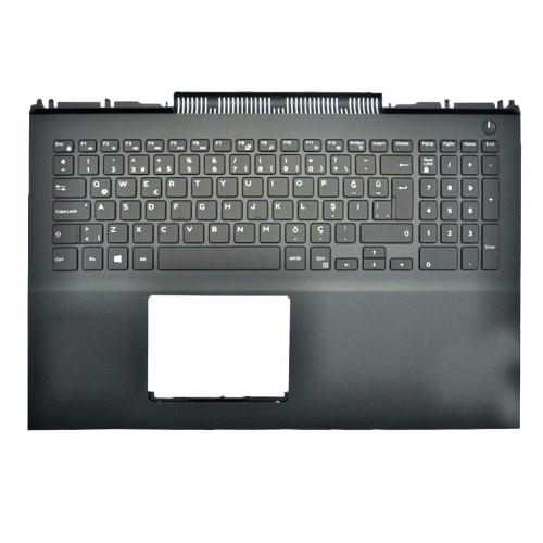 Laptop Palmrest For DELL Inspiron 15 7566 7567 0MDC8K MDC8K 0GJK3G GJK3G Without Backlit Turkey TR Keyboard Black Upper Case New