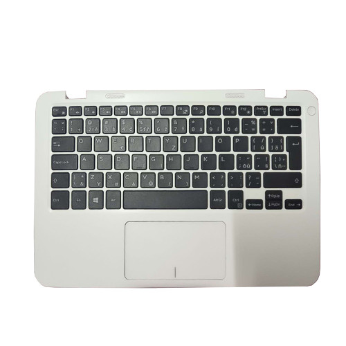 Laptop Palmrest For DELL Inspiron 11 3162 3164 0M61J3 M61J3 0RV8J2 RV8J2 460.0760N.0001 White With Czech CZ Keyboard With Touchpad Upper Case New