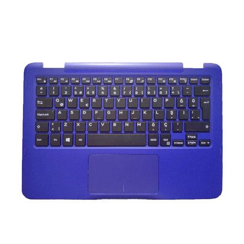 Laptop Palmrest For DELL Inspiron 11 3168 3169 0PXMWY PXMWY 0R52NT R52NT 460.06Q09.0004 Blue With Turkey TR Keyboard With Touchpad Upper Case New