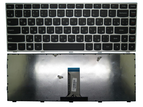 Laptop Keyboard For Lenovo G40-30 G40-45 G40-70 G40-75 G40-80 B40-30 B40-45 B40-70 5N20K13261 MP-13P83US-6866 PK130YK1A00 Russian RU With Silver Frame NO Backlit New