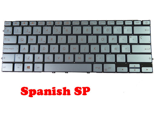 Laptop Keyboard For ASUS U4500FA U4500FAC U4500FL U4500FLC U4500FN U4500DA Blue NO Backlit Film Spanish SP