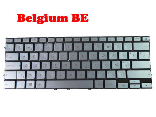 Laptop Keyboard For ASUS U4500FA U4500FAC U4500FL U4500FLC U4500FN U4500DA Blue With Backlit Belgium BE