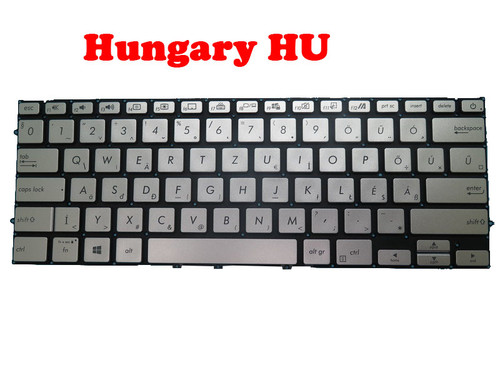 Laptop Keyboard For ASUS V431F V431FA V431FAC V431FL V431FLC Silver With Backlit Hungary HU