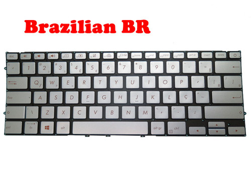 Laptop Keyboard For ASUS V431F V431FA V431FAC V431FL V431FLC Blue With Backlit Brazilian BR