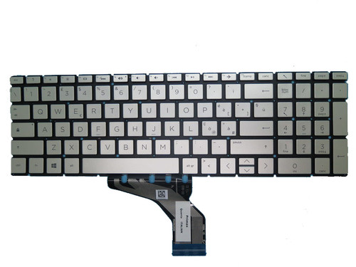 Laptop Keyboard For HP 15-DA000 Without Frame Silver No Backlit Film Italian IT PKNR125BS