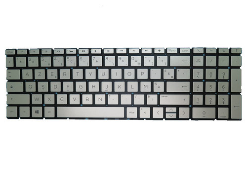 Laptop Keyboard For HP 250 G7 255 G7 Without Frame Silver France FR AZERTY Layout