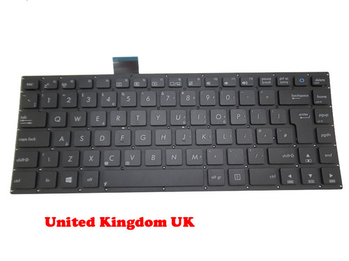 Laptop Keyboard For ASUS S400 S400C S400CA Black Without Frame United Kingdom UK 9Z.N9CSQ.10U 0KNB0-4124UK00