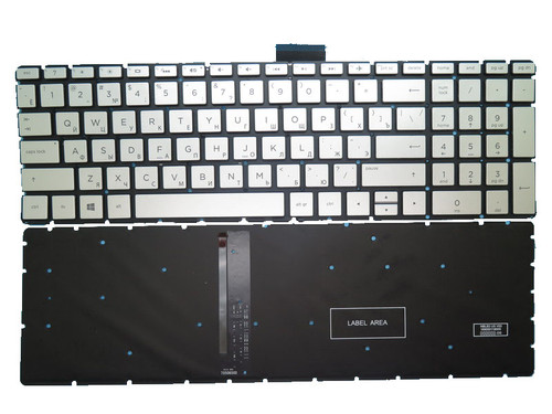 Laptop Keyboard For HP 15-BS000 silver with backlight Without Frame 2B-BB316I600 Russian RU
