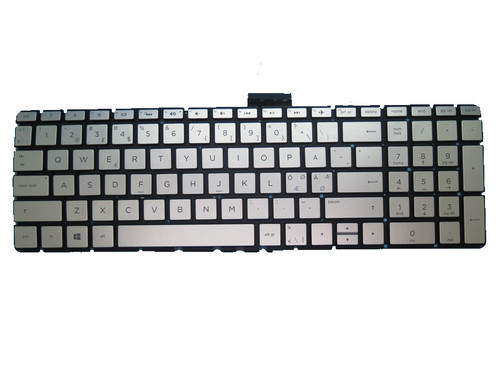 Laptop Keyboard For HP 15-BW000 silver with backlight Without Frame Nordic NE