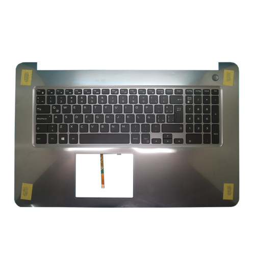 Laptop Palmrest For DELL Inspiron 17 5765 5767 04CFRC 4CFRC Gray with Latin America LA backlit keyboard upper case new