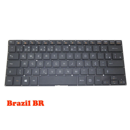 Laptop Black Keyboard For LG 14U380 14U380-E LG14U38 14UD380 Brazil BR NO Frame