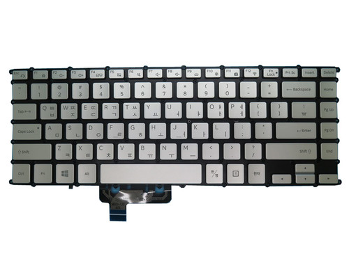 Laptop Keyboard For Samsung NP940X5N NP940X5M 940X5N 940X5M Korea KR BA59-04218C 9Z.NAQBN.C0K With Backlit Silver New