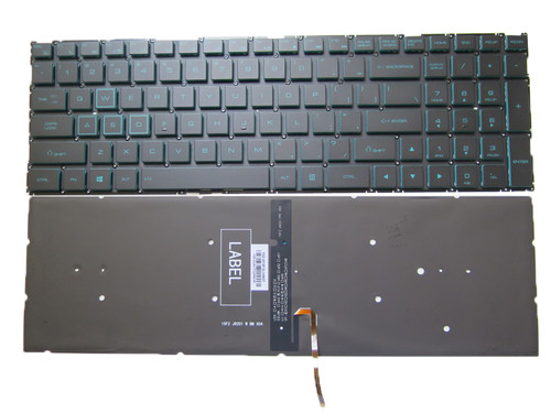 Laptop Blue Keycap Backlit Keyboard For LG 15G870 15GD870 LG15G87 English US NO Frame