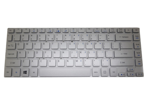 Laptop OEM Keyboard For ACER AS V3-431 V3-471 V3-471G English US ZQS V121602ES1 V121602ES2 UI PK130IO4C00 90.4QD07.S1D KB.I140A.292 V121602CS1 UI PK130IO3B00 KB.I140G.318 V121602CS4 UI AEZQSR01110 NK.I141S.01R Silver NO Frame