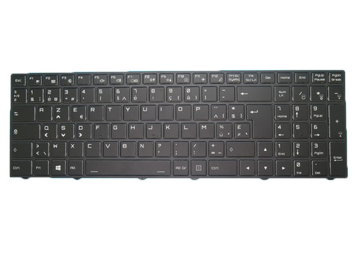 Laptop Keyboard For CLEVO N850 CWN346C0 002-15F26LHC03 Belgium BE Black Frame With Backlit