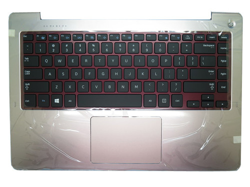 Laptop PalmRest&Keyboard For Samsung NP540U4E NP530U4E 540U4E 530U4E English US BA75-04658A Pink With Touchpad Single Fan port New