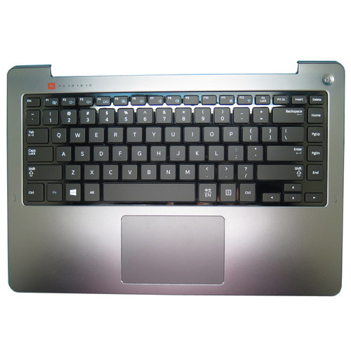 Laptop PalmRest&Keyboard For Samsung NP540U4E NP530U4E 540U4E 530U4E English US BA75-04481A Gray With Touchpad Dual Fan ports New