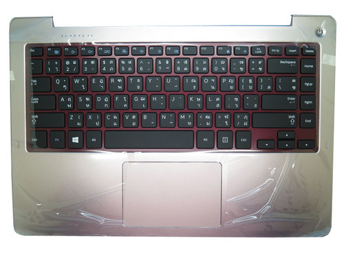 Laptop PalmRest&Keyboard For Samsung NP540U4E NP530U4E 540U4E 530U4E Thailand TI BA75-04566E Pink With Touchpad Single Fan ports New