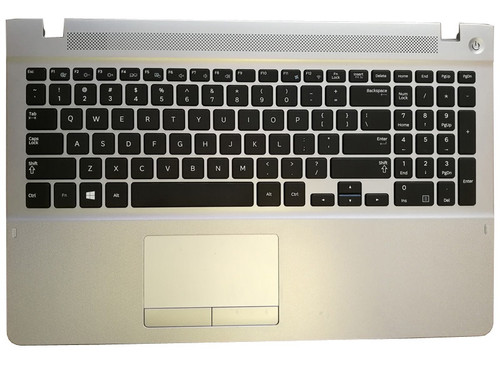 Laptop PalmRest&keyboard For Samsung NP370R4E NP470R4E 370R4E 470R4E English US Upper Case With Touchpad Silver New