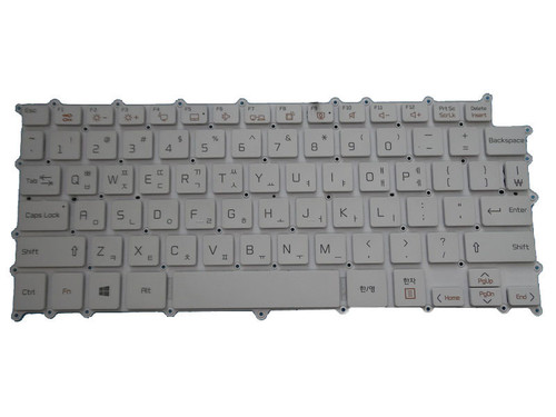 Laptop Keyboard For LG 14Z980 14Z980-T 14Z980-N 14Z980-M 14Z980-H LG14Z98 14ZD980-T 14ZD980-N 14ZD980-M 14ZD980-H 14ZD980-G Korea KR White Without Frame & With Backlit