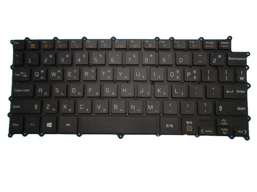 Laptop Keyboard For LG 14Z90N-V.AR50B AR52G AR52B AR52A2 AR52A5 AR53B AR53A8 14Z90N-V.AR53Y 14Z90N-V.AR55B 14Z90N-V.AR55A3 AR58B4  Korea KR Black Without Frame
