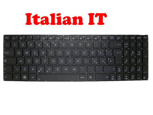 Laptop Keyboard For ASUS F550CA F550CC F550VB F550VC F550LB F550LC F550LD F550IK F550JK F550EA F550DP F550LA F550LAV F550LB F550IU F550JD F550WE F550WEK F550WAK F550WA F550ZA F550ZE Black Without Frame IT Italy