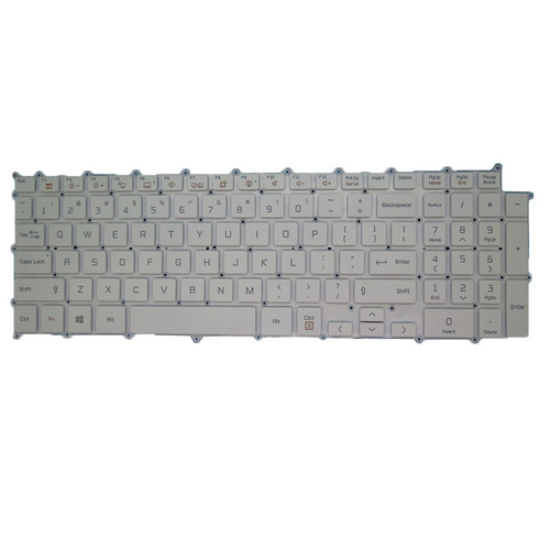 Laptop 17Z90N Keyboard For LG 17Z90N 17Z90N-V.AA75V3 AA74J AA77G AA78B 17Z90N-V.AH75A1 17Z90N-V.AH75A2 AH75A5 AH78B AH78B4 17Z90N-V.AP77G English US White NO Frame & With Backlit
