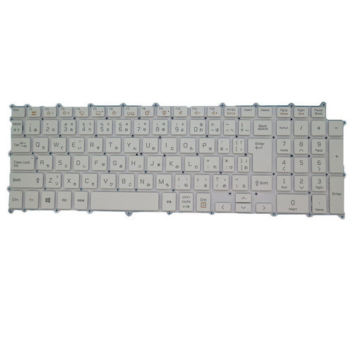 Laptop Keyboard For LG 17Z95N 17Z95N-G.AAS9U1 17Z95N-G.AA78B Japanese JP White NO Frame & With Backlit