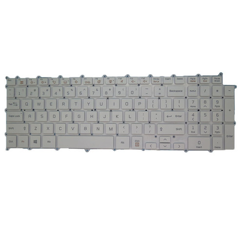 Laptop Keyboard For LG 17Z95N 17Z95N-G.AAS9U1 17Z95N-G.AA78B English US White NO Frame & With Backlit