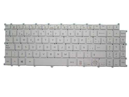 Laptop Keyboard For LG 15Z980-GA55J GA77J 15Z980-GA7CJ 15Z980-GR55J 15Z990-A.AAS7U1 15Z990-R.AAS9U1 15Z990-V.AA52C AA78A1 Spanish SP White NO Frame & With Backlit