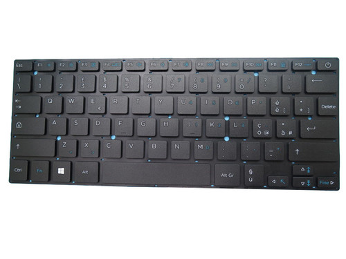 Laptop Replacement Keyboard For mediacom SmartBook 145 M-SB145 Italian IT Black Without Frame