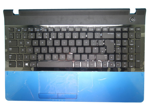 Laptop PalmRest&keyboard For Samsung NP300E5A 300E5A United Kingdom UK BA75-03618A With Touchpad Blue New