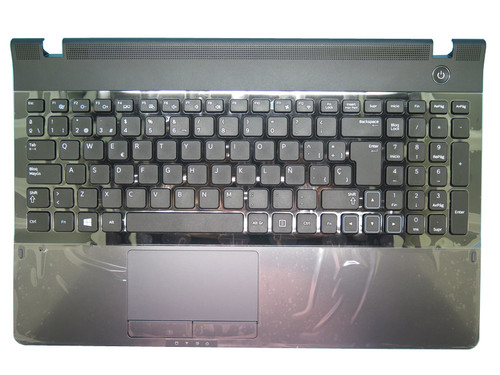 Laptop PalmRest&keyboard For Samsung NP300E5A 300E5A Spain SP BA75-03590D With Speaker Touchpad Gray New