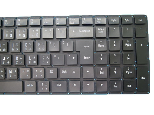 Laptop Translucent Keyboard For Gigabyte 2Z703-UKX55-G30S SKB1605-UK 27703-UKX55-G30S Traditional Chinese TW NO Frame