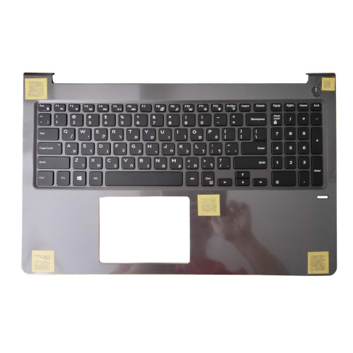 Laptop Palmrest For DELL Vostro 15 5568 V5568 0FCN57 FCN57 07Y0TT 7Y0TT With Backlit Hebrew HB Keyboard With Fingerprint Hole Upper Case New