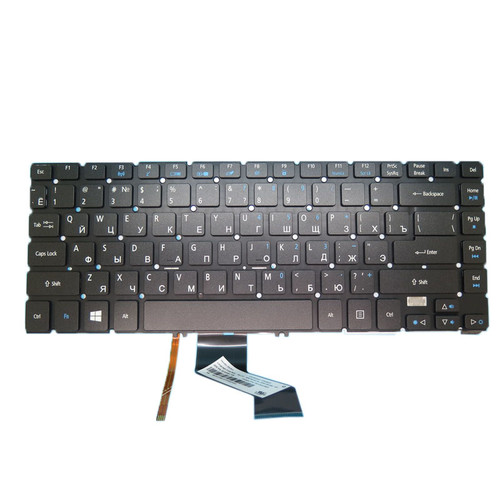 Laptop Backlit Keyboard For ACER Aspire V5-472 V5-473 V5-452 NSK-R81BC.0R PK130XI1B04 9Z.N9SBC.10R NK.I1417.0AC Russian RU NO Frame