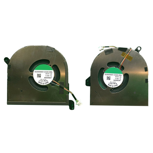 Laptop CPU+GPU Fan For DELL For XPS 15 9500 0DJH35 DJH35 EG50050S1-CG00-S9A 009RK6 09RK6 EG50050S1-CG30-S9A DC5V 0.38A A Pair New