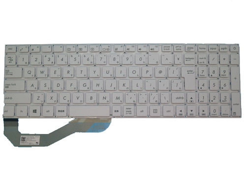 Laptop Keyboard For ASUS X540 X540LA X540LJ X540YA X540UA X540UAR X540UBR X540UP X540UPR X540UV X540MB X540MA X540MAR X540SC X540SA X540NA X540NV X540BA X540BP 0KNB0-610TTW00 White Without Frame Japanese JP MP-13K90JO-920A